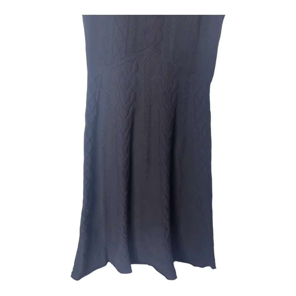 Tory Burch Palais Merino Wool Sweater Dress Cable Knit Party Cocktail Office XS